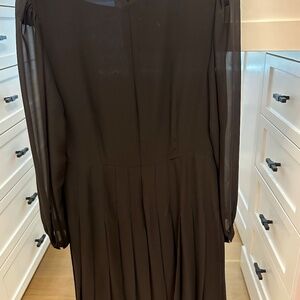 LITTLE BLACK DRESS: Black chiffon, The Kooples sized 3